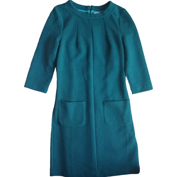 Boden | Dresses | Boden Quilted Green Mid Century Modern 6s Style Shift  Dress Sz 4l | Poshmark